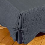 Housse cache - sommier en boutis baillarg gris ficelle