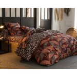 Housse de couette 140x200 felide multicolore en coton