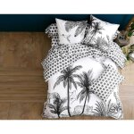 Housse de couette black jungle anthracite Housse de couette black jungle anthracite