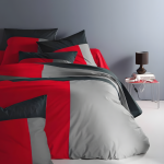 Housse de couette en coton - trio - rouge