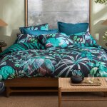Housse de couette en coton r�versible mysterieux - vert