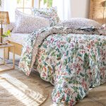 Housse de couette en coton piafou - �cru