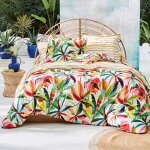 Housse de couette en coton r�versible ipanema - multicolore
