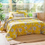 Housse de couette coton summer - jaune