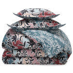 Housse de couette double face coton imprimé dr. irina bleu Housse de couette double face coton imprimé dr. irina bleu