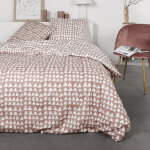 Housse de couette en flanelle @1. 14 rose 260 x 240 cm Housse de couette en flanelle @1. 14 rose 260 x 240 cm