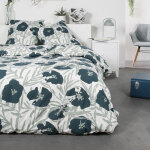Housse de couette en flanelle @1. 16 vert 260 x 240 cm Housse de couette en flanelle @1. 16 vert 260 x 240 cm