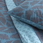 Housse de couette imprim�e en bambou iris
