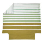 Housse de couette en percale de coton grand large kaki