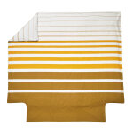 Housse de couette en percale de coton grand large ocre