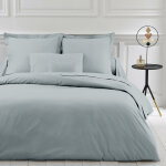 Housse de couette polycoton tertio ; - gris - perle
