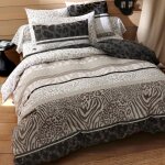 Housse de couette polycoton zebra - gris