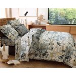 Housse de couette en coton r�versible cyano - taupe