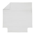 Housse de couette en satin de coton heritage blanc