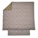 Housse de couette en satin de coton mix & match lilas
