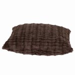 Housse de coussin 45 x 45 cm fausse fourrure marron Housse de coussin 45 x 45 cm fausse fourrure marron
