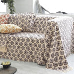 Housse de coussin imprim�e en coton empreinte gris zinc