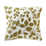 Housse de coussin jacquard motif v�g�tal fanny - vert