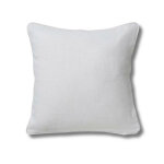 Housse de coussin lin lave 40x40 blanc