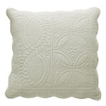 Housse de coussin, housse oreiller boutis en coton baillargues - cru