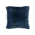 Housse de coussin polyester tendresse - bleu nuit