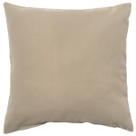 Housse de coussin toile d'exterieur 40 x 40cm beige