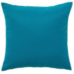 Housse de coussin toile d'exterieur 40 x 40cm bleu orage