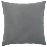 Housse de coussin toile d'exterieur 40 x 40cm gris