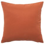 Housse de coussin terracotta uni - toile d'ext�rieur