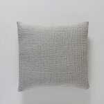 Housse de coussin en gaze de coton wells - gris