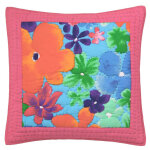 Housse d'oreiller et de coussin fleurs faon aquarelle becquet cration becquet