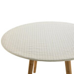 Housse protege table 145cm blanche