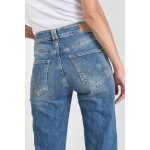 Jeans 400 / 19 mom taille haute, longueur 34 en coton sara