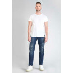 Jeans ajust� stretch 700 / 11, longueur 34 bleu en coton troy