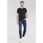 Jeans ajust stretch 700 / 11, longueur 34 bleu noel en coton