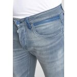 Jeans ajust stretch 700 / 11, longueur 34 bleu zeke en coton