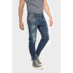 Jeans alost 900 / 3 tapered arqu destroy bleu n2 en coton