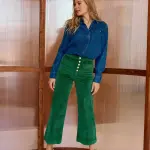 Jean atlanta vert en coton