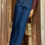 Jean atlanty brut denim bleu en coton