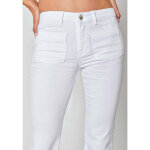 Jeans bea en coton blanc