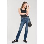 Jeans bootcut power bootcut, longueur 34 bleu noor en coton