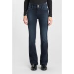 Jeans bootcut ultraboo, longueur 34 bleu en coton eve