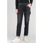 Jeans boyfit 200 / 43, longueur 34 noir en coton