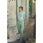 Jeans boyfit cosy, 7 / 8me vert en coton zadie