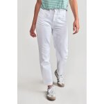 Jeans fille, boyfit lou thil, 7 / 8ème blanc quin en coton Jeans fille, boyfit lou thil, 7 / 8ème blanc quin en coton