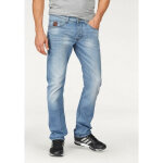 Jean coupe ajuste denim stretch homme bruno banani longueur 32 cm - bleu en coton