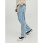 Jean � coupe ample loose fit bleu en coton leon