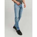 Jean coupe confort tapered fit bleu en coton drake Jean coupe confort tapered fit bleu en coton drake