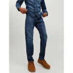 Jean coupe confort tapered fit bleu en coton van Jean coupe confort tapered fit bleu en coton van