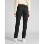 Jean droit femme en coton carol noir